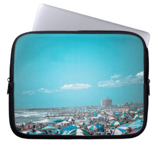 Capa Para Notebook Arte de Praia Costeira de Jersey Shore