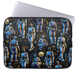 Capa Para Notebook Arte de Robô Humanoide Futurista | Android de Ficç