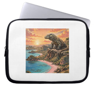 Capa Para Notebook Arte de Vida Selvagem Vintage da Praia Rosa da Ind