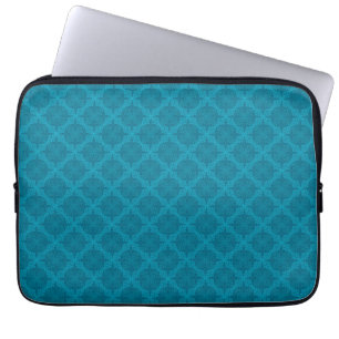 Capa Para Notebook Arte deco geométrico azul