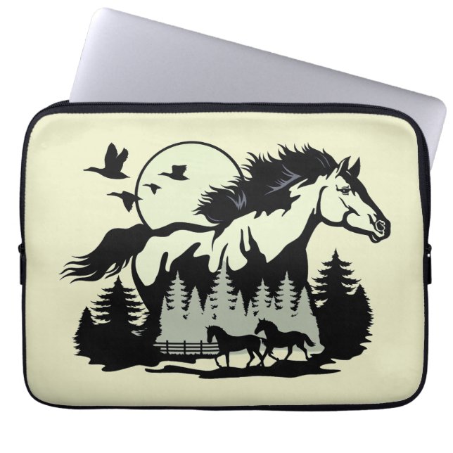 Capa Para Notebook Arte do Mustang  (Frente)