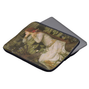 Capa Para Notebook Arte do Victorian, Ophelia pela lagoa pelo