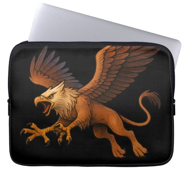 Capa Para Notebook Arte Fantástica do Ouro Griffin Mythology (Frente)