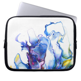 Capa Para Notebook Arte Fluida Abstrato Azul