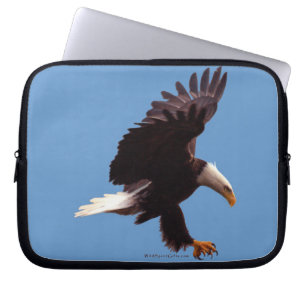 Capa Para Notebook Arte Fotográfica de Landing Bald Eagle Wildlife