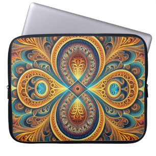 Capa Para Notebook Arte Fractal Vibrante