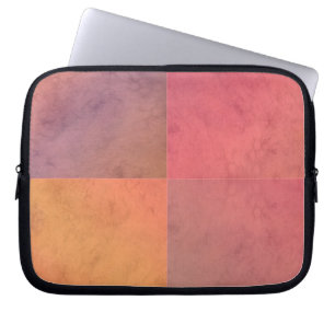 Capa Para Notebook Arte Geométrica em Aquarela Vermelho Rosa Laranja 