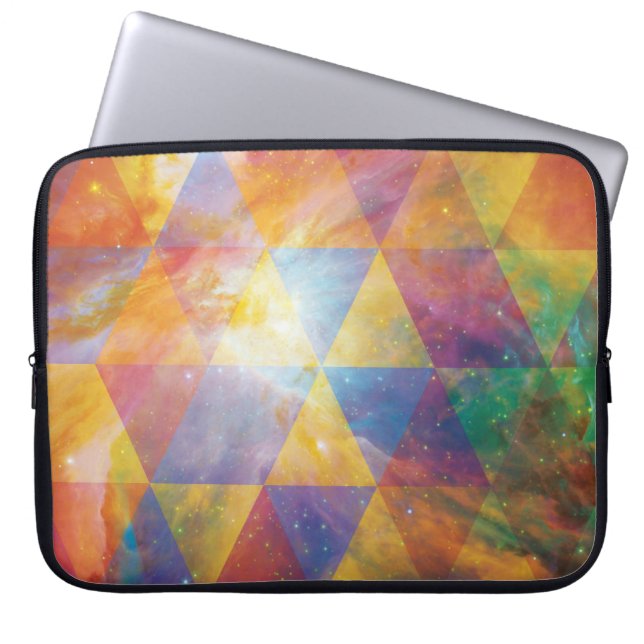 Capa Para Notebook Arte Geométrica Galáxica (Frente)