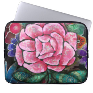 Capa Para Notebook Arte Novo Botânico Floral Rosa Caprichosa