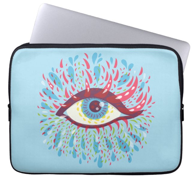 Capa Para Notebook Arte Psicodélica Trippy Eye (Frente)