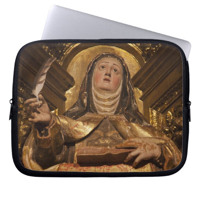 Capa Para Notebook Arte religiosa representando Santa Teresa (Frente)