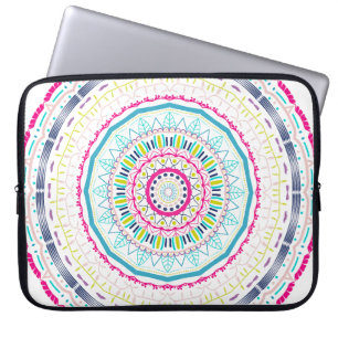 Capa Para Notebook Arte Vibrante e Colorida de Mandala