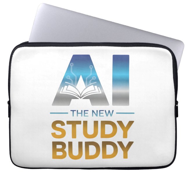 Capa Para Notebook Artificial Intelligence Study Buddy Design (Frente)