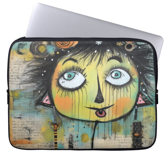 Capa Para Notebook ArtLady 11 Encantada e angustiada (Frente)