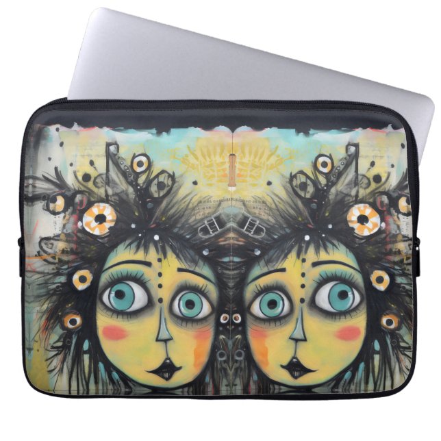 Capa Para Notebook ArtLady 12 Encantada e aflita (Frente)
