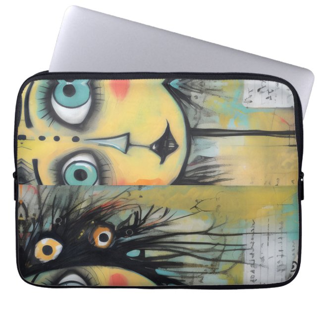 Capa Para Notebook ArtLady 12 Encantada e aflita (Frente)