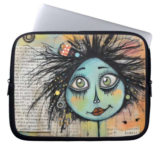 Capa Para Notebook ArtLady 2 encantadora e angustiada (Frente)