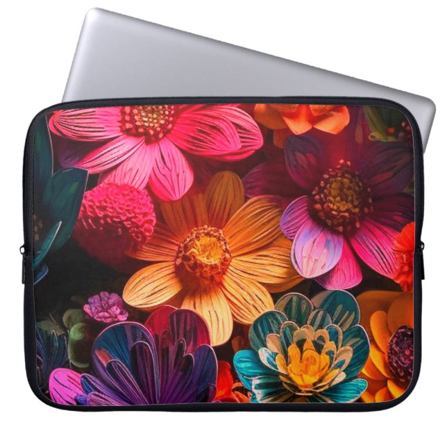 Capa Para Notebook Artsy Flowers (Frente)