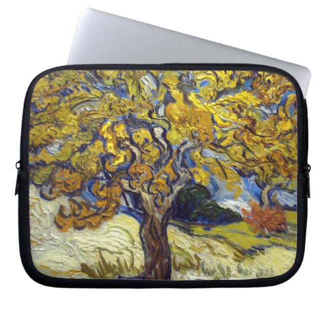 Capa Para Notebook Árvore de Amora de Van Gogh Impressionismo Arte (Frente)