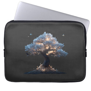Capa Para Notebook Árvore de Cristal Cósmica Arte – Design Sonhador d