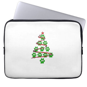 Capa Para Notebook Árvore de Natal de Impressão de Canas de Cão para