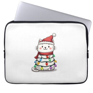 Capa Para Notebook Árvore de Natal do Gato Natal (2)