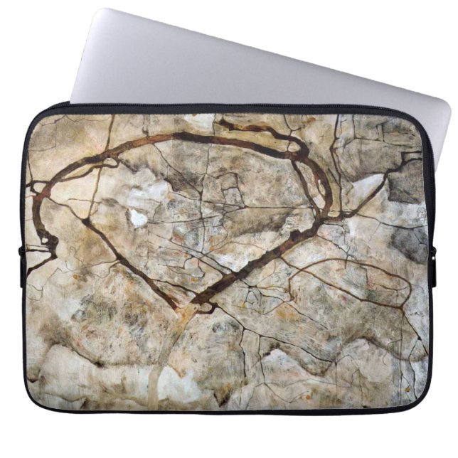Capa Para Notebook Árvore de Outono em Movimento por Egon Schiele (Frente)