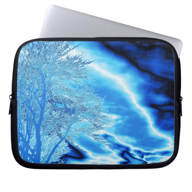 Capa Para Notebook Árvore Laptop azul gelo (Frente)