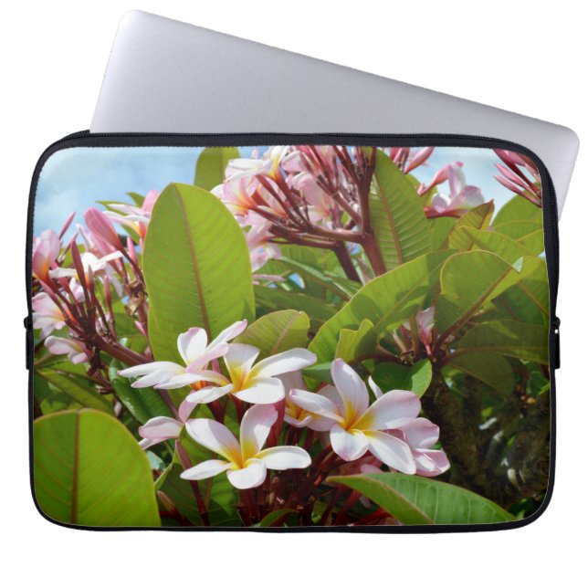 Capa Para Notebook Árvore Rosa Frangipani, Bolsa de laptop (Frente)