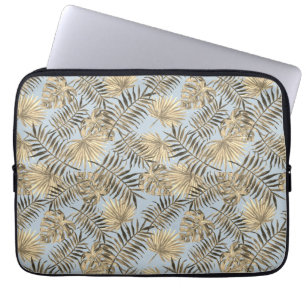Capa Para Notebook Árvore Tropical de Palmeiras deixa padrão azul pál
