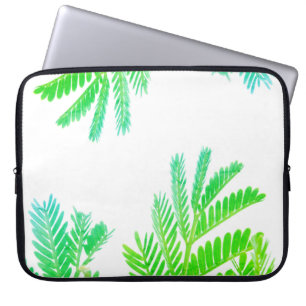 Capa Para Notebook Árvore verde de febre amarela deixa Bolsa de lapto