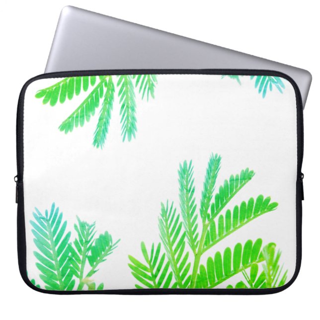 Capa Para Notebook Árvore verde de febre amarela deixa Bolsa de lapto (Frente)