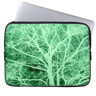 Capa Para Notebook Árvore verde silhuetada