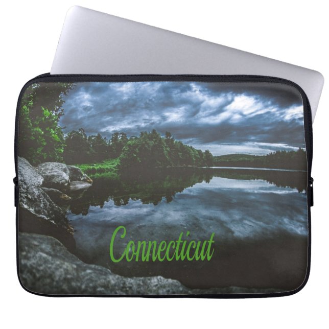Capa Para Notebook Árvores de lagoas betuminosas (Frente)