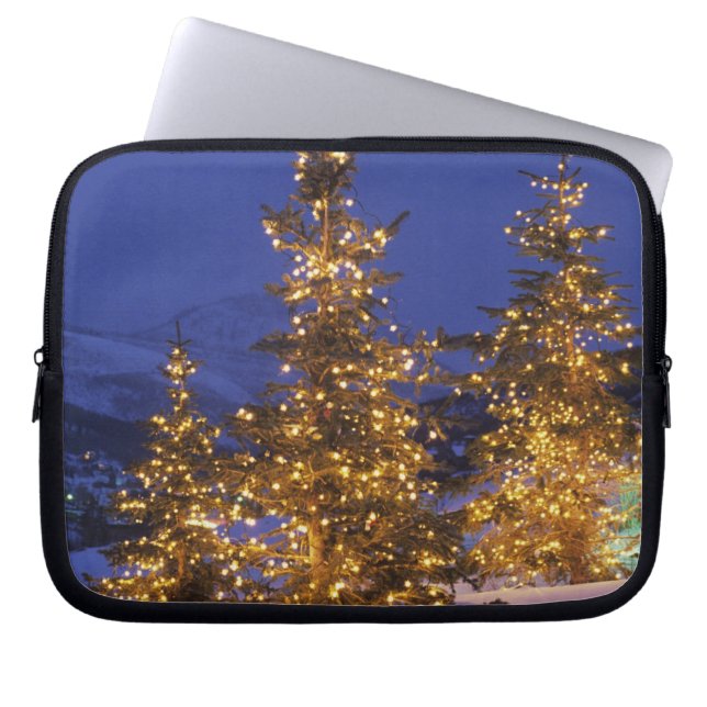 Capa Para Notebook árvores de Natal, Park City, montanhas Wastch, 2 (Frente)