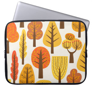 Capa Para Notebook Árvores de outono, padrão perfeito.