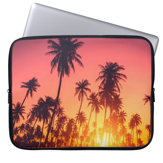 Capa Para Notebook Árvores tropicais (Frente)