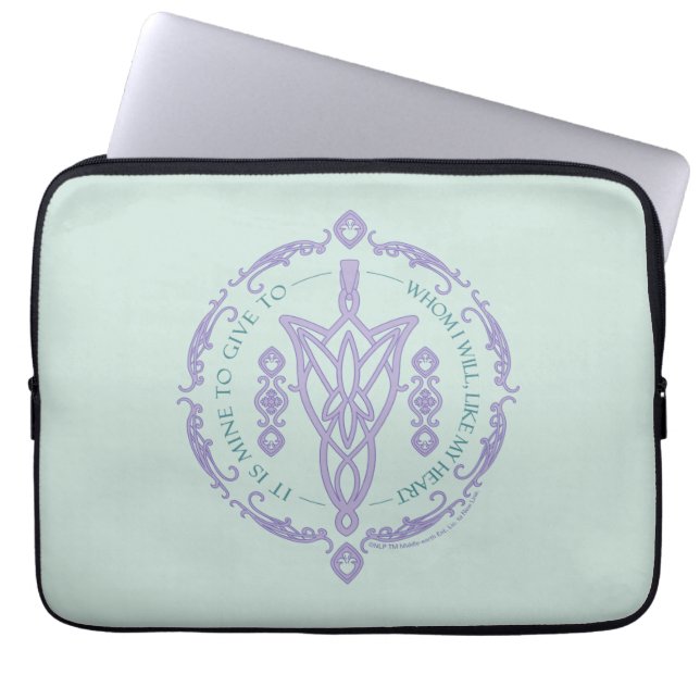 Capa Para Notebook ARWEN™ Evenstar Gráfico de Citação (Frente)