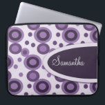 Capa Para Notebook As bolinhas personalizaram a bolsa de laptop:<br><div class="desc">A bolsa de laptop feita sob encomenda com um teste padrão de bolinhas na moda e um espaço a personalizar. Personalize com sua nome ou mensagem. Suprima do texto se você quer uma bolsa de laptop simples. O clique "personaliza-a" botão à pia batismal do texto da mudança, ao tamanho ou...</div>