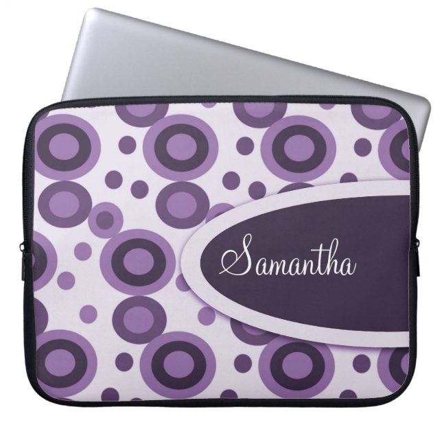Capa Para Notebook As bolinhas personalizaram a bolsa de laptop: (Frente)