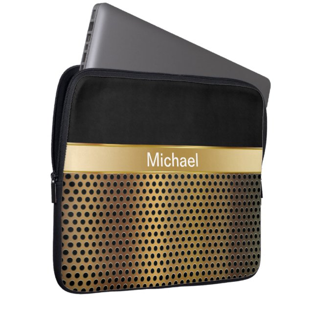 Capa Para Notebook As bolsas de laptop do monograma (Frente Esquerda)