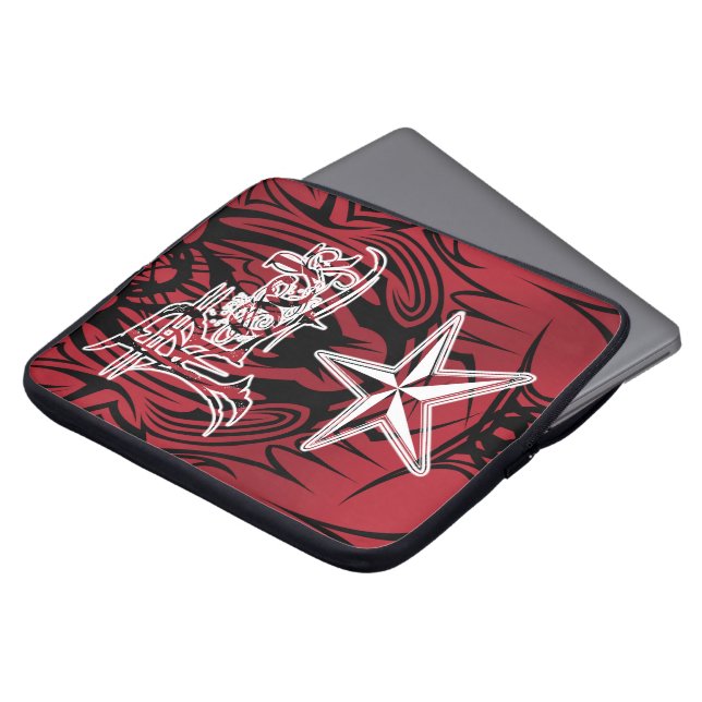 Capa Para Notebook As bolsas de laptop do neopreno do RT da estrela (Frente Topo)