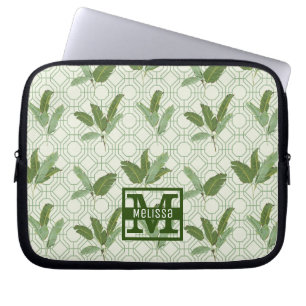 Capa Para Notebook As folhas de palmeira tropicais adicionam seu