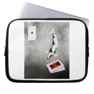 Capa Para Notebook Ás Koi Japonês de espadas