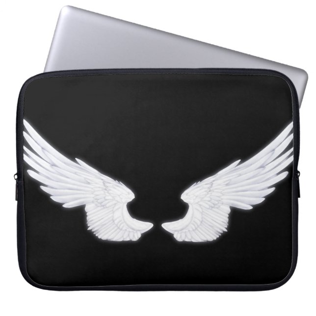 Capa Para Notebook Asas Anjos Brancos (Frente)
