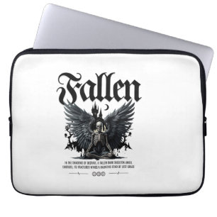 Capa Para Notebook Asas caídas: Elegância esquelética para o seu elet