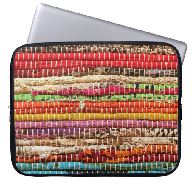Capa Para Notebook Aspecto natural das teclas de tecido tecidas (Frente)