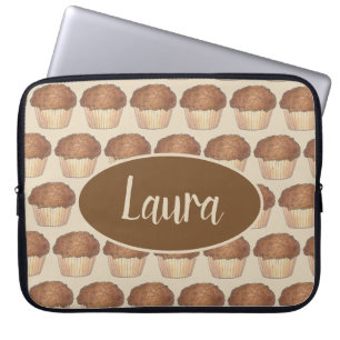 Capa Para Notebook Assar de Muffin Fresco de Streusel Crumb Fresco