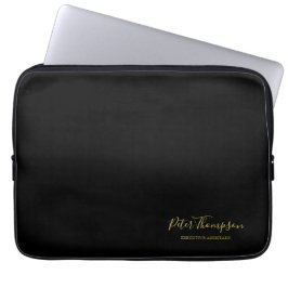 Capa Para Notebook Assinatura Elegante de Script de Negócio