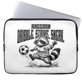 Capa Para Notebook "Astro de Futebol de Mapache - Drible Golpe Furtiv